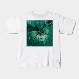 Big Green Leaves Kids T-Shirt